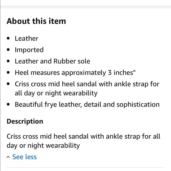 💃Host Pick Anthropologie FRYE Sandals - Picture 5 of 5